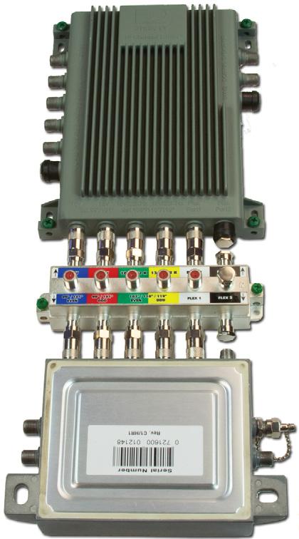 connection of (2) SWM8 or SWM16 switches Push-On adaptors are field replaceable (Model PF71-HR) Parameter UNIT SD SWM-E2 Operating Frequency Range MHz 250-2150 Number of Input Ports Each 6 Number of