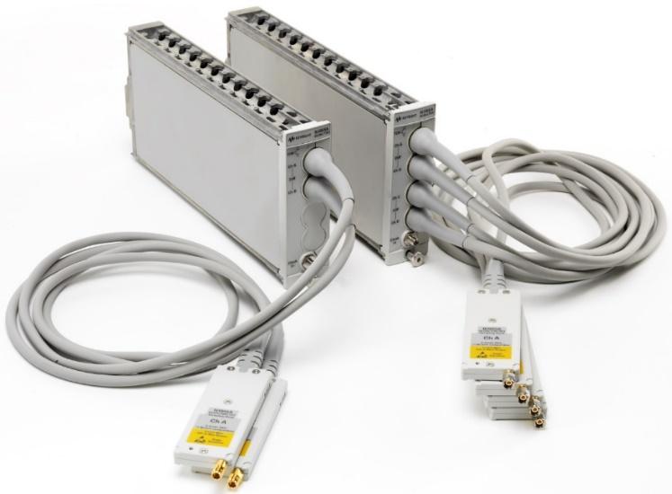 Figure 8: N1055A 50 GHz TDR/TDT modules (left: option 52F, right: option 54M) N1055A Fast Sampling Enhancement Option FS1 50 GHz, 2 Heads, Female Inputs 50 GHz, 2 Heads, Male Inputs 50 GHz, 4 Heads,