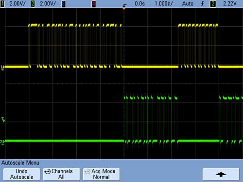 Agilent InfiniiVision 7000 Series Oscilloscopes Evaluation Kit Guide 9 Triggering and Decoding RS-232 Serial Buses The RS-232/UART serial triggering and decode option (Option 232 or N5454A) displays