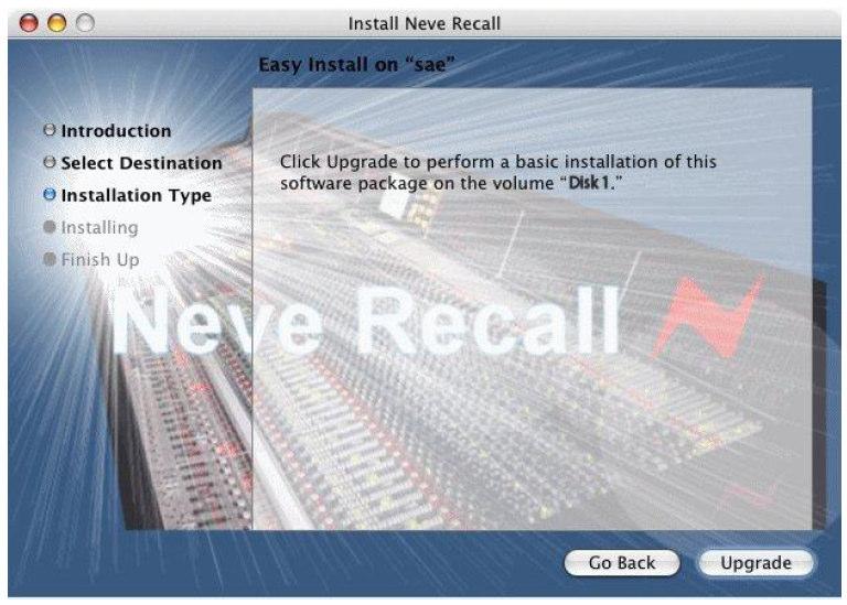 / Programs / Neve Recall / Neve Recall, or from the Recall icon on the