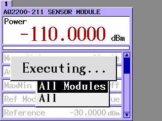 You can specify the Preset items from among [Main Frame] (initializes the frame only), [All Modules] (initializes all the mounted modules), and [All] (initializes the frame and all the mounted