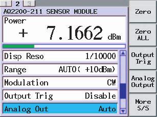 4.1 Power Measurement by Optical Sensor Module 1. Press the [DETAIL] key to display the DETAIL screen or SUMMARY screen.