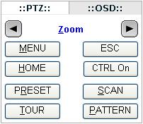-OSD Zoom: Change value. Enter editing title. MENU: Enters programming menu. ESC: Cancels current inputs.