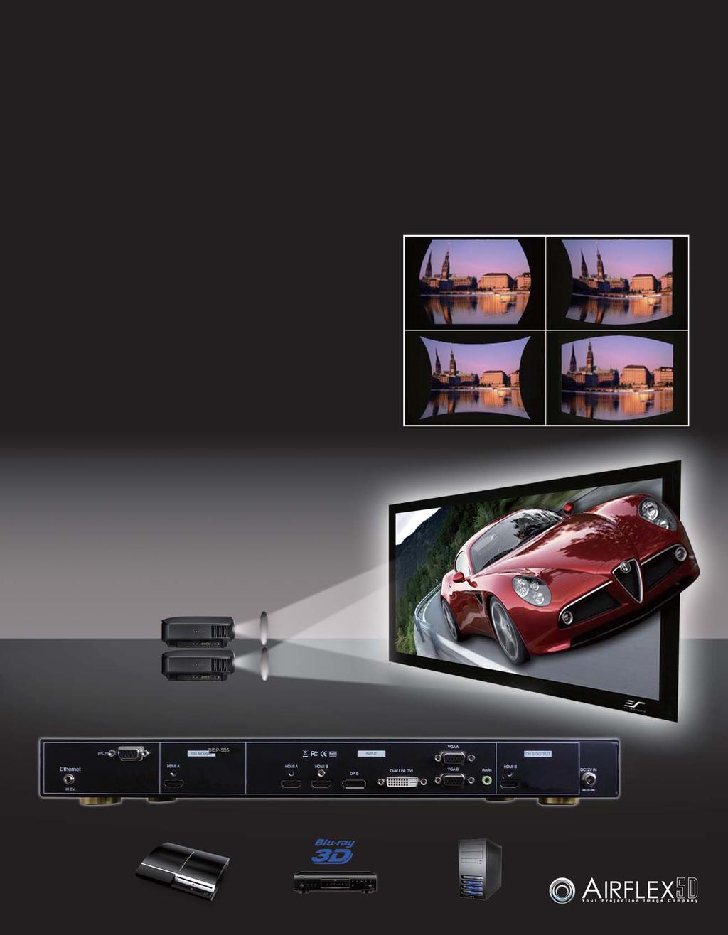 Passive HD 3D projection has always been exclusively limited to commercial applications due to the complexity of setup as well as its high price.