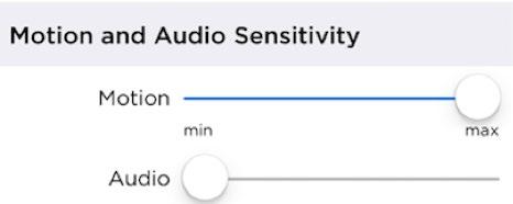 If your device s audio and/or motion sensitivity is too strong or weak adjust the sensitivity until the proper level is reached.