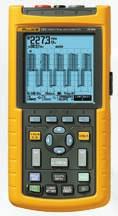trigger simplicity for hands-off operation Power Measurements and Harmonics measurement (Fluke 125) Shielded test leads for oscilloscope, resistance and continuity measurements Up to 7 hours battery