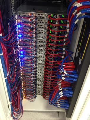 External Twin Axial cable application examples Customized solutions Rack management Colored