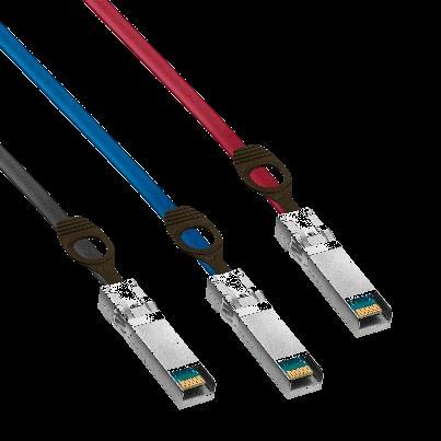 3M Copper Cable Assemblies for SFP+ Applications, 1410/1412 Series Made with 3M Twin Axial Cable technology which virtually eliminates highfrequency resonance, allowing the cable to be folded and
