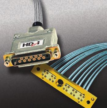 RF D-Sub The RF D-Sub connector family is available in four different shell sizes and can be used in cable to cable, cable to board or board to board applications.
