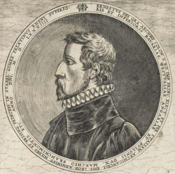 Ernest of Bavaria (1554 1612) as bishop of Hildesheim (Peter Weyher, 1573)