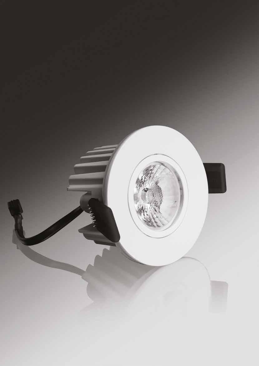 LED Recessed Spotlights IP44 LED recessed spotlights for spot or accent lighting are available in 3000K and 4000K with a beam angle of 40.