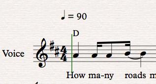 Lastly, you need to add chords above the melody and lyrics You do this by clicking