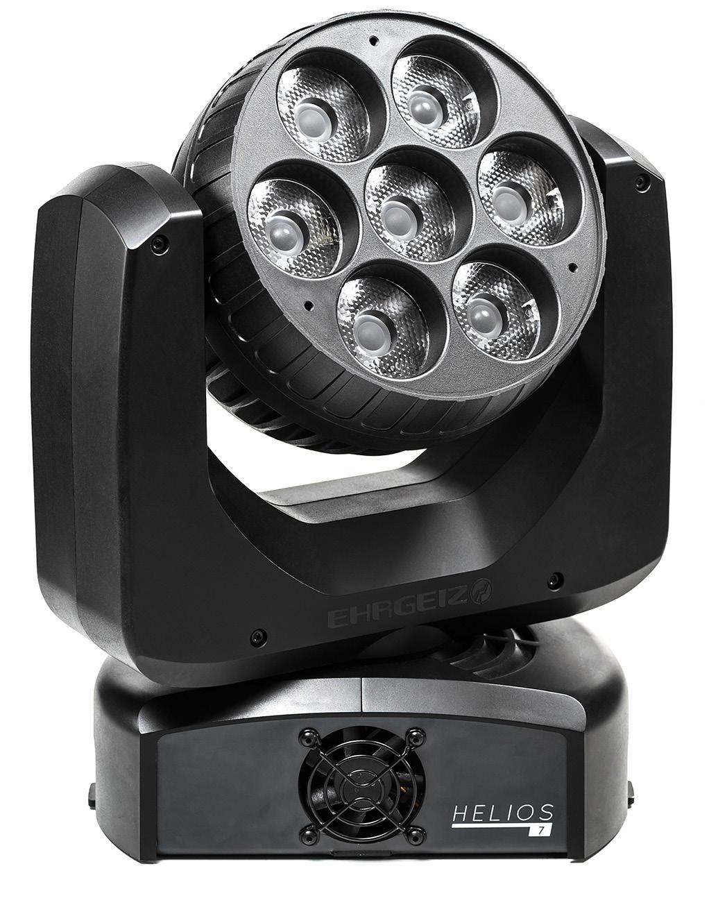 HELIOS 7 The Helios 7 creates a fantastic beam effect. Furthermore you are able to control every single LED of the fixture - in every colour you like.