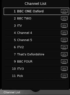 1) Press the [TV GUIDE] button on the remote control and the following 7 Day TV Guide will appear: 2) Navigate through the menu using.