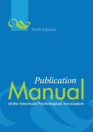 APA Publications Manual of the
