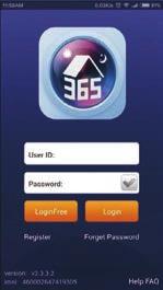 (3) Login Interface instructions Start 365SECU as following (4) User Registration The new user