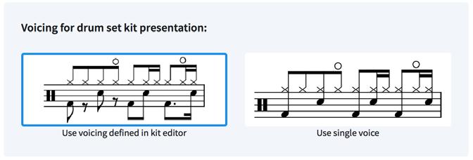 Furthermore, you can override this option on a per-percussion kit basis by activating or deactivating Is drum set in the Edit Percussion Kit dialog.