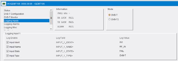 RollCall Control Panel 6.8 Logging Information on several parameters can be made available to a logging device connected to the RollCall network.