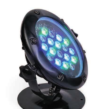 LED Aqua II (Power LED RGB) LW-UW-PC-DIA220-24V-PI LED Aqua II (Power LED RGB) is a energy savings underwater LED lighting fixture which utilizes high power 1W (RGB) LEDs as the light source.