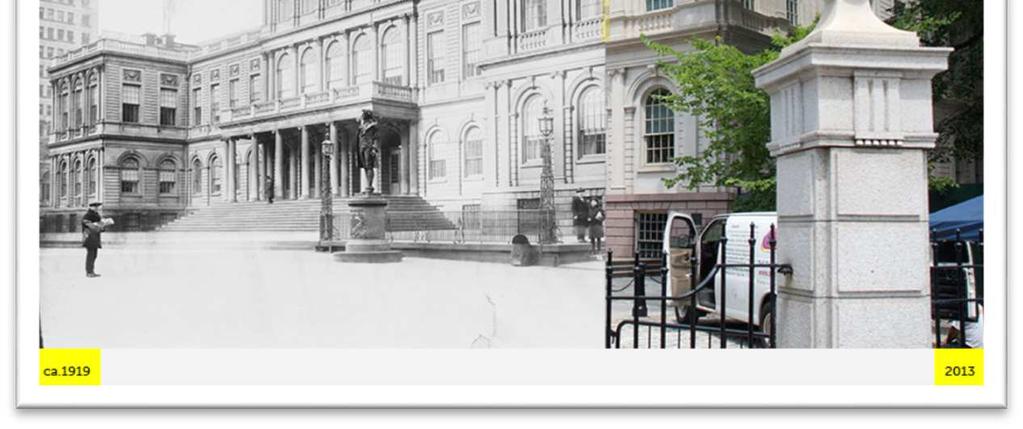 For example, using the WordPress s plugin Before/After you are able to compare or merge pictures taken in the past and contemporarily 2. Fot. 1. The City Hall in New York. Before & After.
