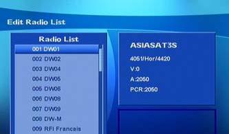 Viewing TV(or Radio) Arrange channel To change the channel orders from TV List, press OK button from your