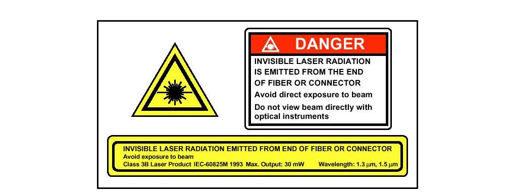 Laser Safety Information This product meets the appropriate standard in Title 21 of the Code of Federal Regulations (CFR). FDA/CDRH Class IIIb laser product.
