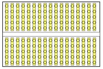 10 of 15 9/13/2018, 3:16 PM Figure 10. Each half-row of the breadboard, consisting of five holes, is electrically connected.
