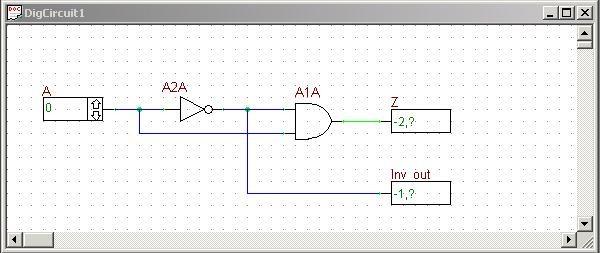 3. Change the circuit element names: Place the cursor over element names ln1, Out1, and Out2.