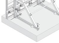 2 StarTec formwork Unit Fig. 4.3 Mammut formwork Fig. 4.1 Support frame STB 300 with panels in horizontal position Attention Before mounting the STB to the formwork panel, set spindle at middle position.
