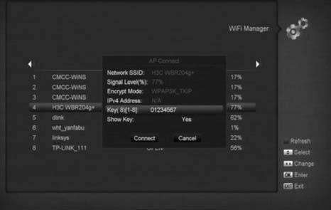 2 this menu you may assign a dynamic IP address to the digital receiver. To do so, select the DHCP On.