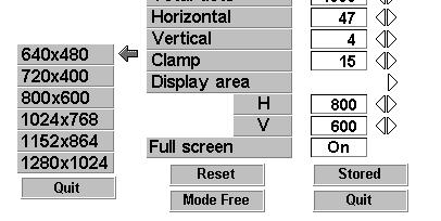 COMPUTER MODE Total lines The number of the total vertical lines. Adjust the number to match the image of your personal computer. Total dots The number of the total dots in one horizontal period.