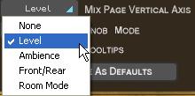 Mix Page Vertical Axis This option determines which parameter you change by moving an instrument symbol vertically in the Mix Page.
