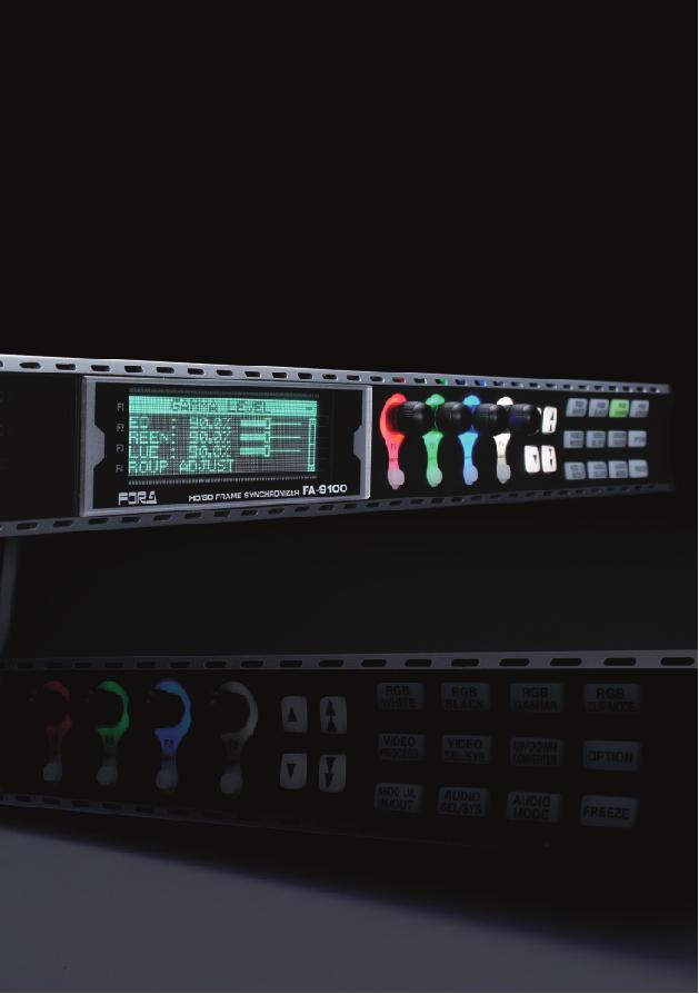 FA-9100/RPS Multi Purpose Signal Processor FA-9100/RPS "THE Processor" All In One HDV DV Embedded Dolby E Frame Synchronizer Time Base Corrector Up Converter
