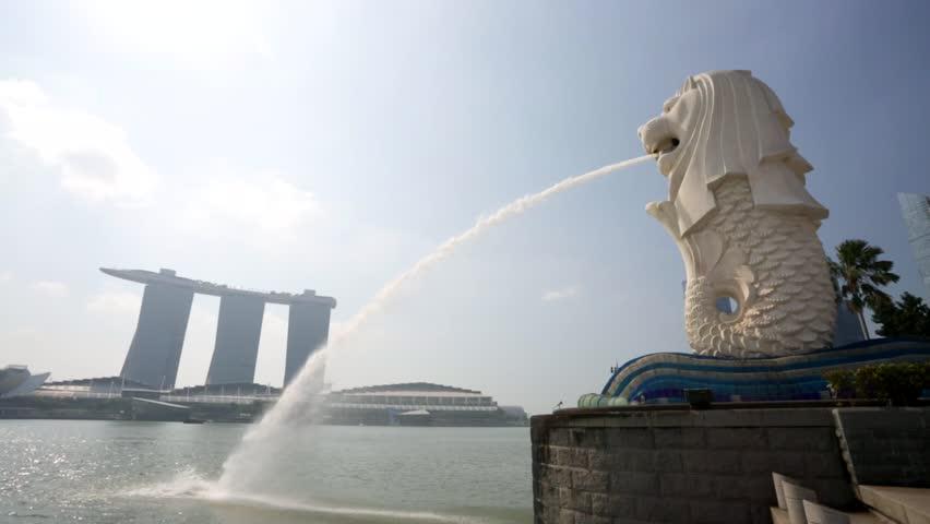 Merlion, Singapore s national monument The Exhibition Space articulates an exchange between the work of art and the places in which its