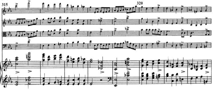 dissonance is corrected in the final seven measures, a new eight-pitch figure