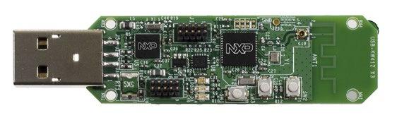www.nxp.com HOW TO GET STARTED 1. Plug in the USB-KW41Z board to a PC. A green power LED and a red application LED will illuminate. 2.