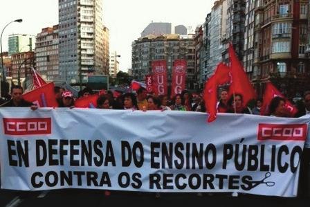 GaLicia SiNdicaL Masiva resposta do ensino contra a LoMce O pasado 9 de maio, máis de 50.000 persoas manifestáronse contra a LOMCE e as reformas nas catro provincias galegas.