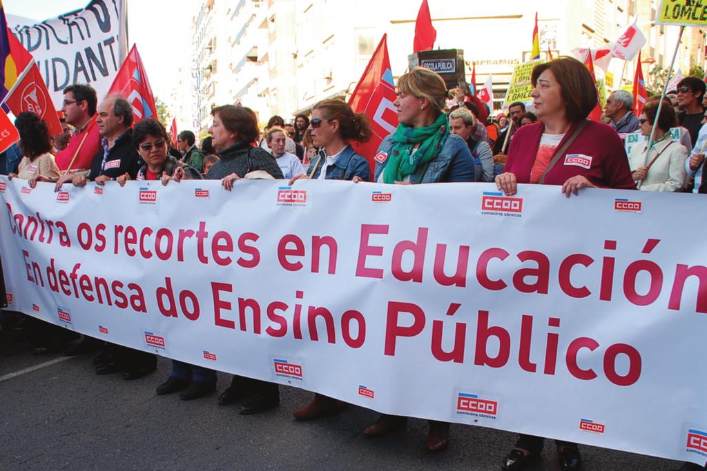 As manifestacións transcorreron nas cidades da Coruña, Lugo, Ourense, Ferrol e Vigo e contaron cunha ampla participación de todos os sectores da comunidade educativa.