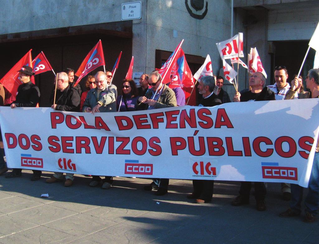 GaLicia SiNdicaL CCOO cualifica de «enganoso» o anteproxecto de lei de emprego público 6 CCOO cualifica de «enganoso» o Anteproxecto de lei de emprego público de Galicia, que desenvolve no noso país