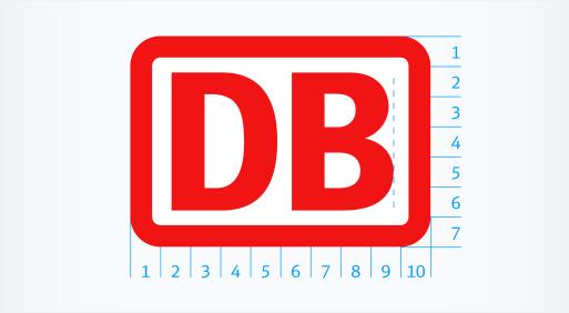 Corporate design guidelines: Construction principle of the logos DB brand The DB brand has an aspect ratio of 10:7.