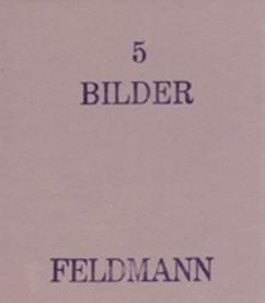 RARE Hans-Peter Feldmann, 5 Bilder (1973) Stapled bound, 12,2 x 11,5 cm. Edition Gian Enzo, Sperone, Torino. 1973.