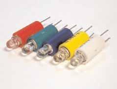 586 Series Single Chip BASED LED T 1 3/4 BI-PIN SPECIFICATIONS.150 ±.012 [ 3,81 ±0,3 ].122 ±.008 [ 3,1 ±0,2 ].612 ±.032 [ 15,55 ±0,81 ].413 REF. [10,49] VOLT..250 ±.