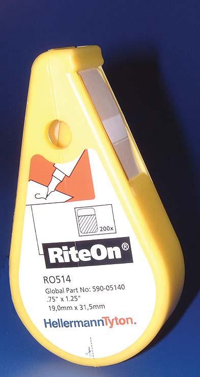 - The dispenser can be reloaded over and over again, making it a cost-effective and efficient method of labeling. A special label window holds the label firm for easy marking.