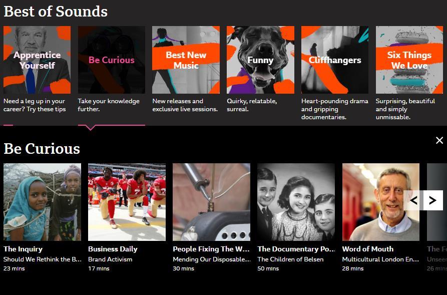 You can find Sounds via the BBC radio homepage and is also available as an app via any App Store search for BBC Sounds.