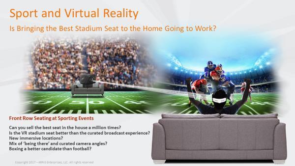 Figure 110 - Will Live VR Bring the Best Seat in the Sporting Event to our Living Room Chair?