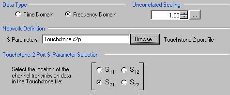 Operating basics Frequency Domain 1-Port. Files with 1 port of data contain only 1 S-parameter so they do not require any further input.