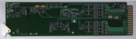 18 ADA-7801 ADA-7551 Audio Distribution Amplifier An 8 output audio distribution amplifier with the highest level of signal transparency achieved in audio distribution.