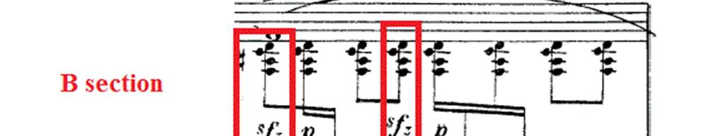 The new key signature is presented in a smooth way, for it being the parallel major (fact that shows its relation to both part A and part B).