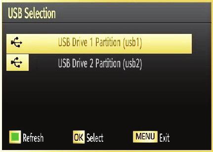 Select a device by using or button and press OK. Viewing Videos via USB Press RETURN button to switch back to previous menu.
