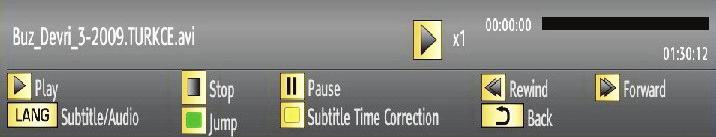 If you select a subtitle fi le and press OK button, you can select or deselect that subtitle fi le.